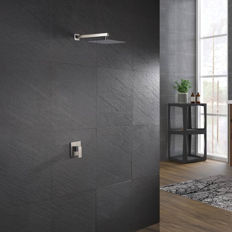 Square Single Spray Rainfall Showerhead