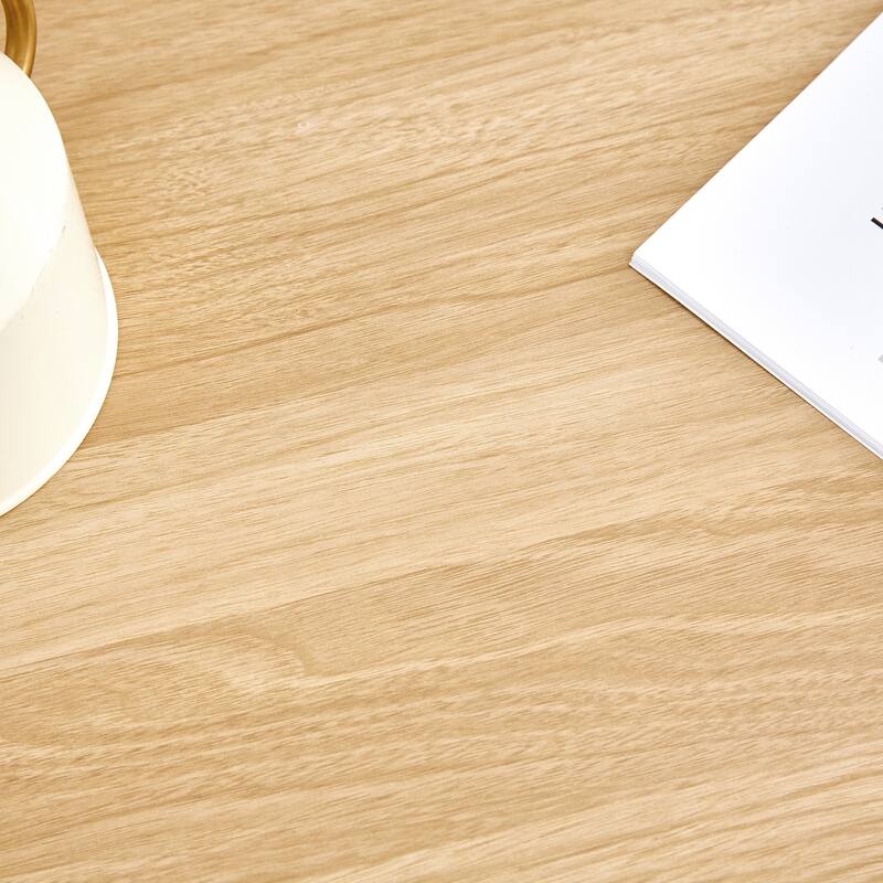 Modern 2-Tier Coffee Table Rectangular Center Table with Open Storage Shelf