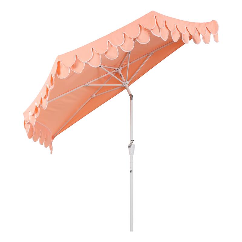 9 ft Market Patio Half Umbrella with Crank, Tilt Button and UV Protection