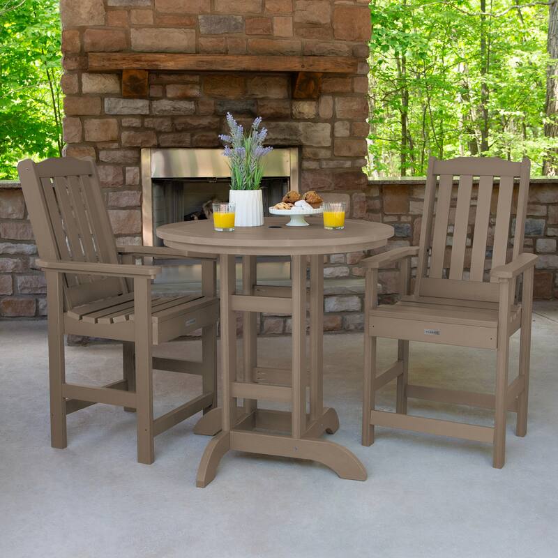 Lehigh 3-piece Counter Height Outdoor Dining Set - 36" Round Table
