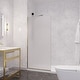 preview thumbnail 1 of 18, Veil Series 74 in. by 34 in. Framed Frosted Glass Shower Screen Brushed Gold/Frosted