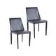 preview thumbnail 18 of 38, Porthos Home Fei Dining Chairs Set of 2, Bridle Leather and Steel Black