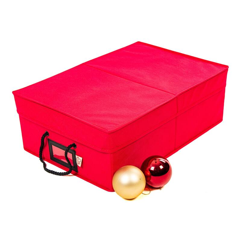 48 (3 in.) Christmas Ornament Storage Box with Dividers
