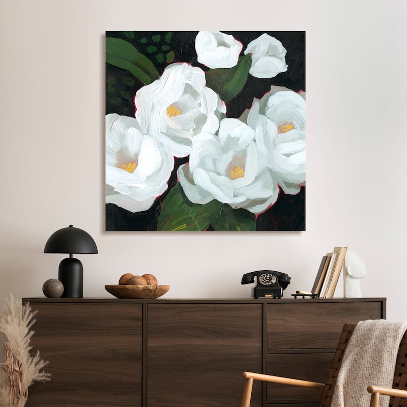 Empire Art Direct Blossom Serenity I Flower Printed Tempered Glass Wall Art