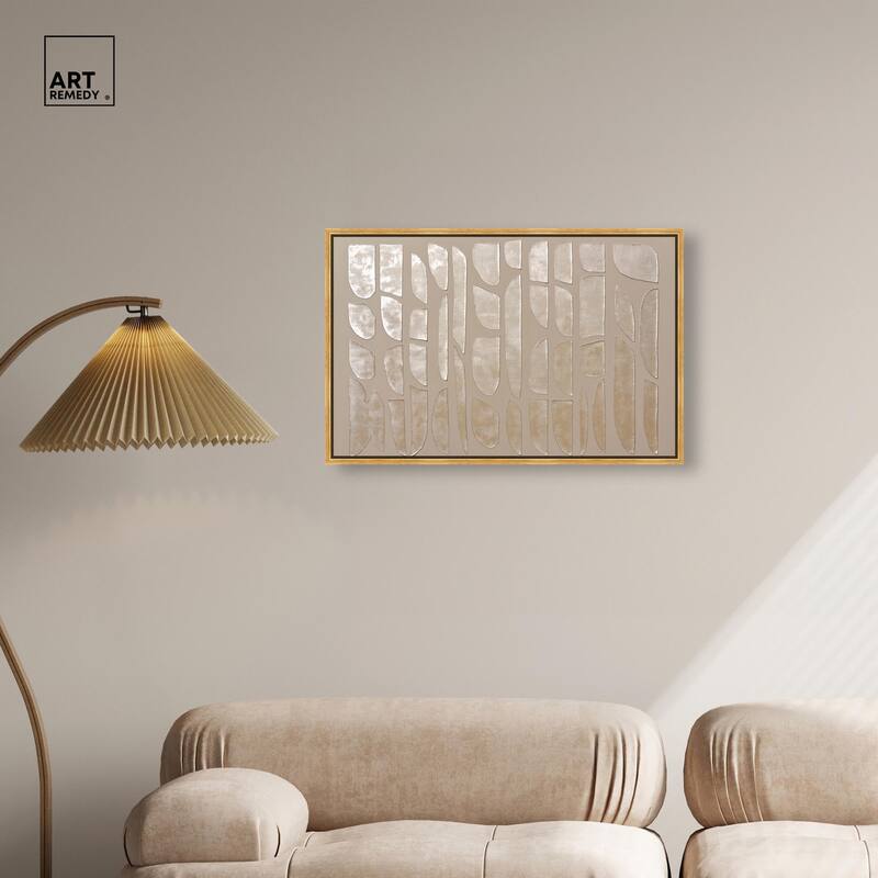 Textured Tiles Canvas by Art Remedy