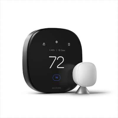 Smart Thermostat Premium with Voice Control and Smart Sensor, Black