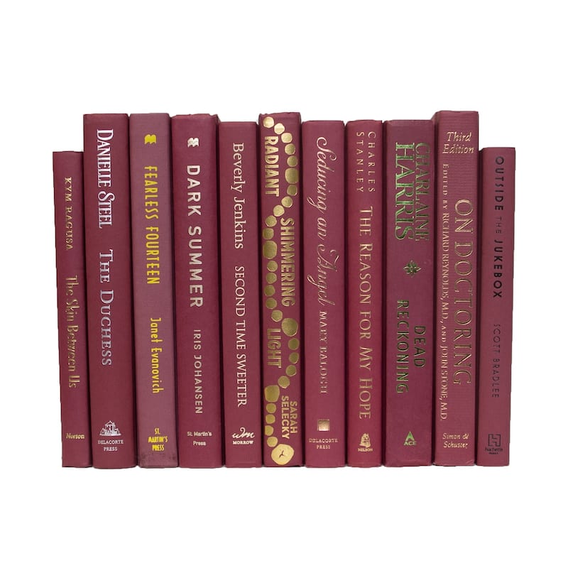 Books Burgundy Decorative Accessories: Rosé ColorPak