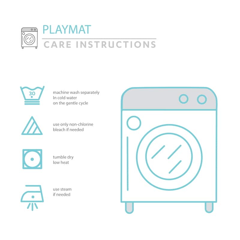 Lush Decor Jungle Adventure Baby Square With Border Play Mat