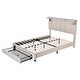 preview thumbnail 50 of 71, Velvet Storage Platform Bed with Wireless Chargers and Drawer