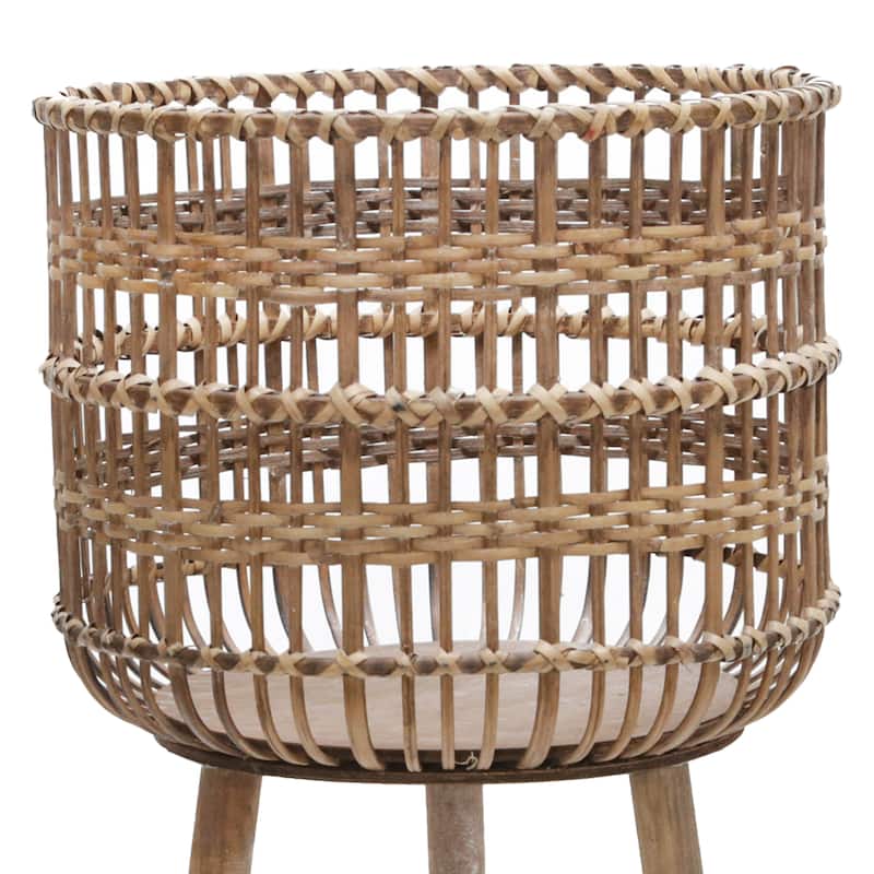 3 Pieces BAMBOO PLANTERS 11/13/15"