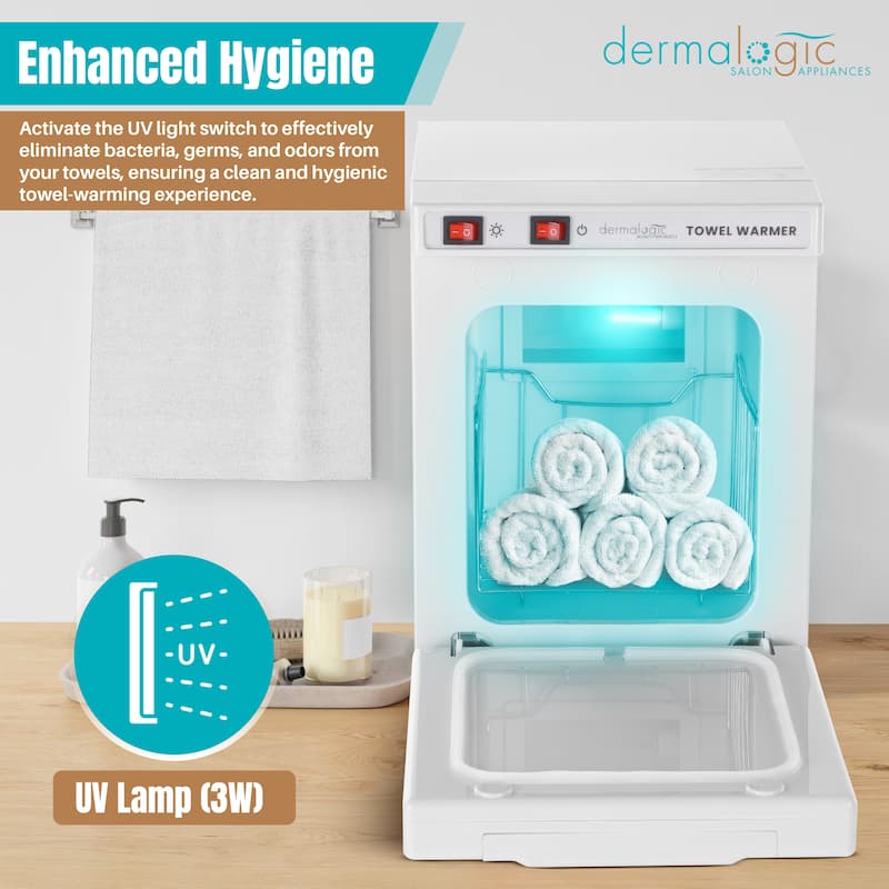 2in1 Towel Warmer UV Sterilizer (5L) for Salon Spa Beauty Massage and Home Use - N/A