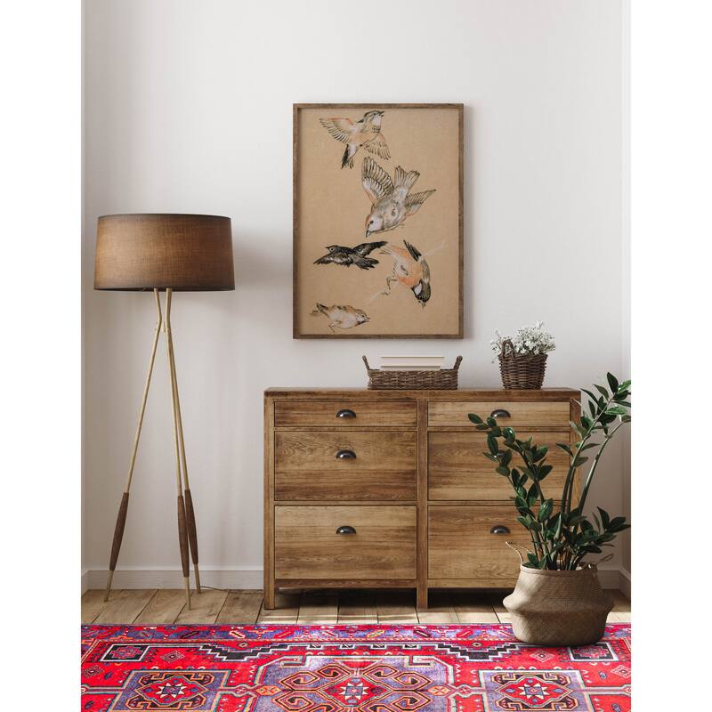 ECARPETGALLERY Hand-knotted Konya Anatolian Red Wool Rug - 3'11 x 6'8