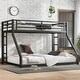 preview thumbnail 1 of 4, Twin XL over Queen Size Metal Bunk Bed for Teens and Adults