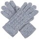 preview thumbnail 22 of 54, Women's Winter Classic Cable Ultra Warm Plush Fleece Lined Knit Gloves