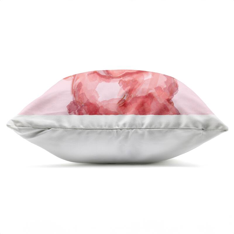 Stupell Be Vegan Cute Pig Printed Outdoor Throw Pillow Design by Stella Chang