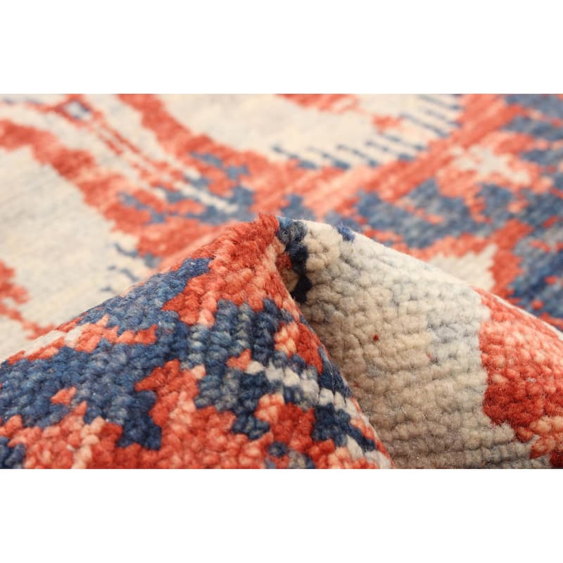 ECARPETGALLERY Hand-knotted Mystique Red Wool Rug - 2'6 x 14'7