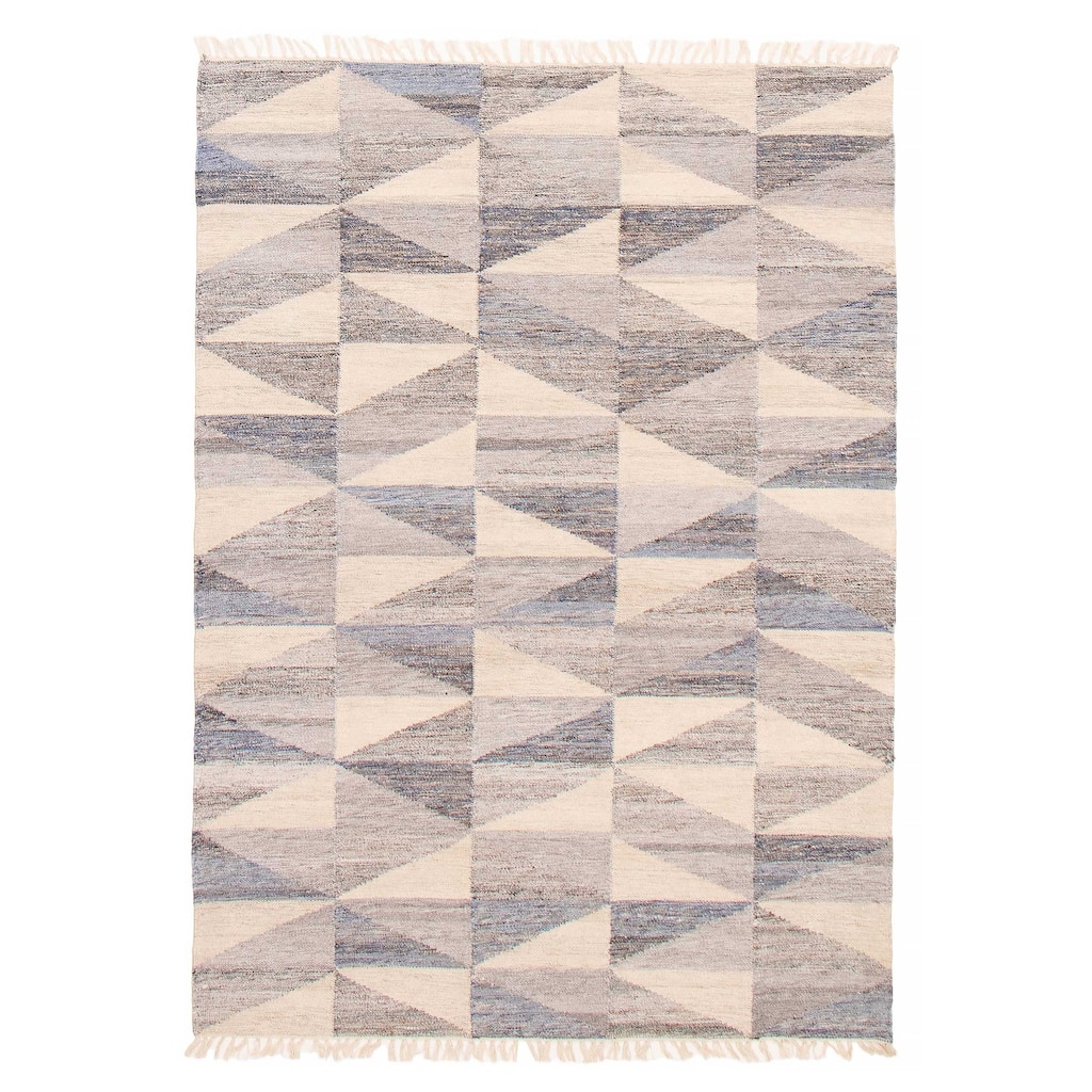 Ankara Grey Kilim 5'5" x 7'7" - 5'5 x 7'7