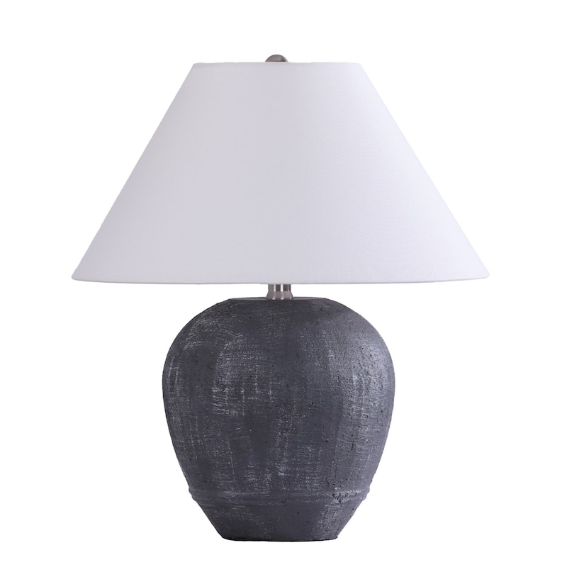 Ceramic Table Lamp with Linen Shade