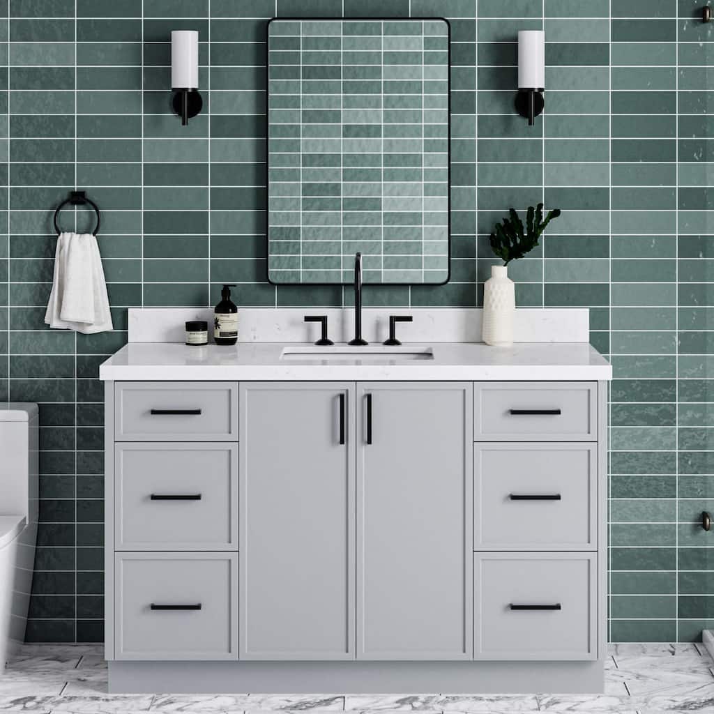 Ariel K54CQRVO Kelly 54" Free Standing Single Basin Vanity Set with