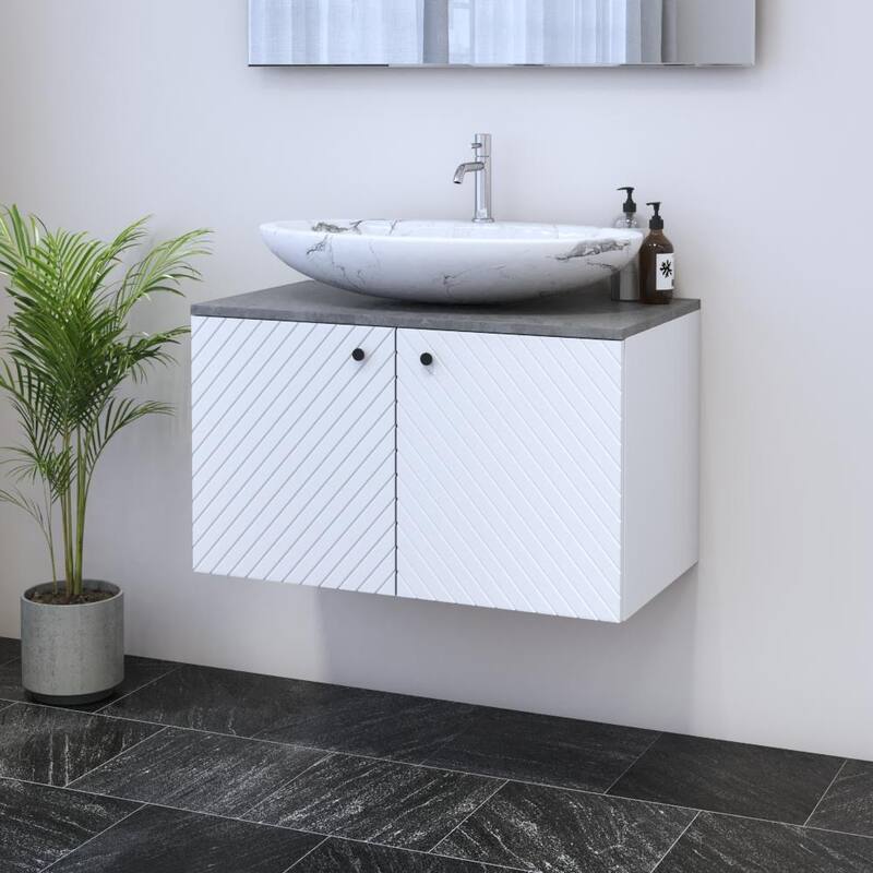 Avela 2D 80 Floating Bathroom Vanity (32" Width)