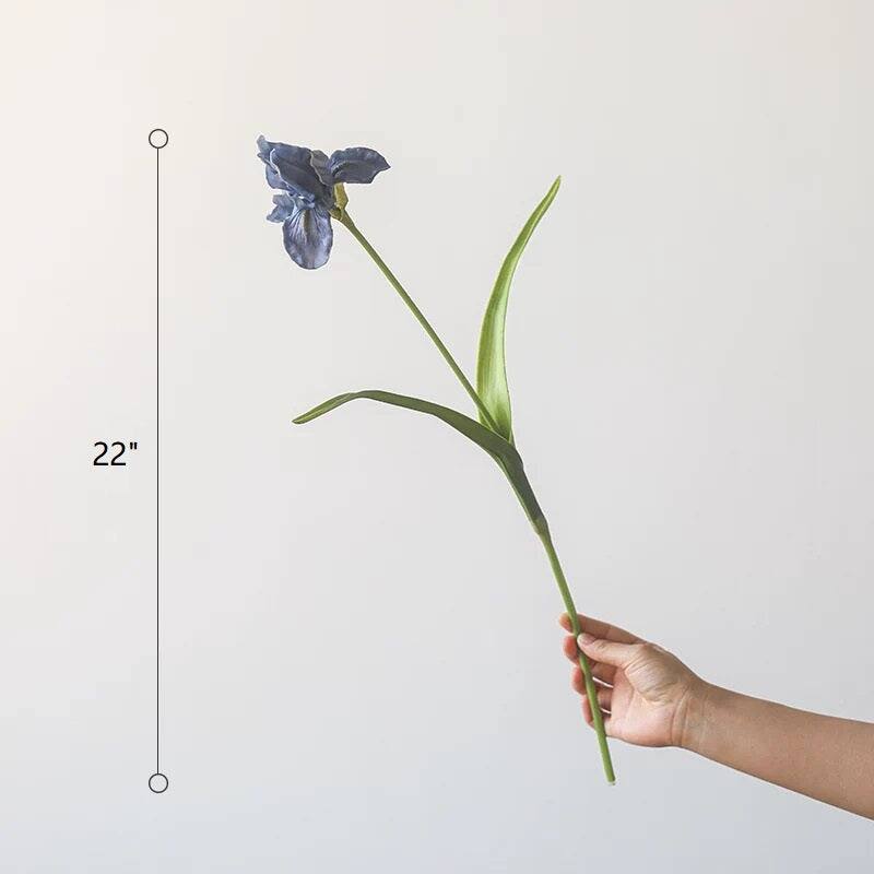 RusticReach Silk Iris Flower 22" Tall