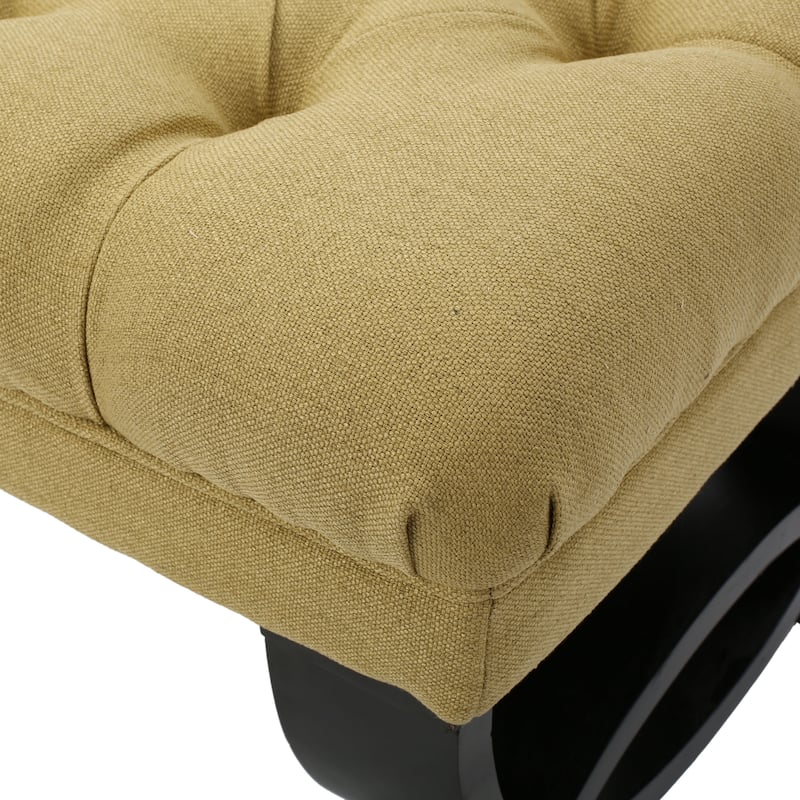 Scarlette Tufted Fabric Ottoman Bench by Christopher Knight Home - 41.00" L x 17.25" W x 16.75" H