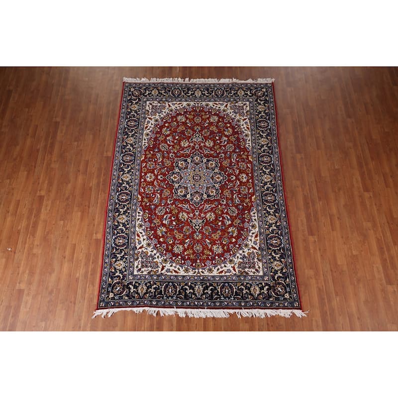 Mashad Turkish Area Rug Traditional Machine Made Carpet - 6'4" x 9'3"