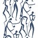 preview thumbnail 1 of 5, York Wallcoverings Joyful Dancers Ultramarine Wallpaper
