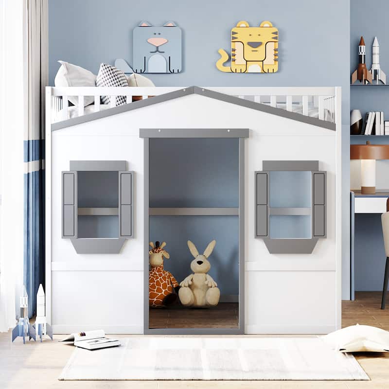 Castle Style Solid Pine Loft Bed