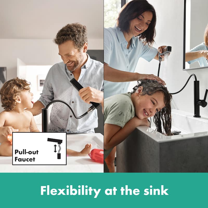 Hansgrohe 76063 Finoris 1.2 GPM Single Hole Bathroom Faucet with