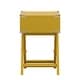 preview thumbnail 29 of 48, Kenton X Base Wood Accent Campaign Table by iNSPIRE Q Bold