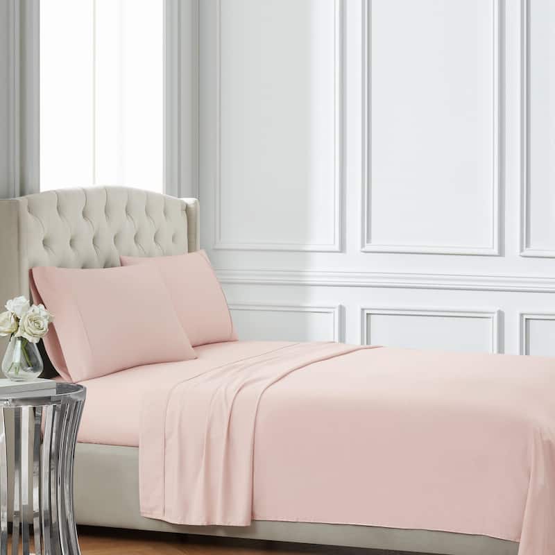 Badgley Mischka Cotton Sateen Sheet Set