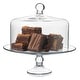 preview thumbnail 7 of 5, Libbey Selene Glass Cake Stand with Dome - Set of 2