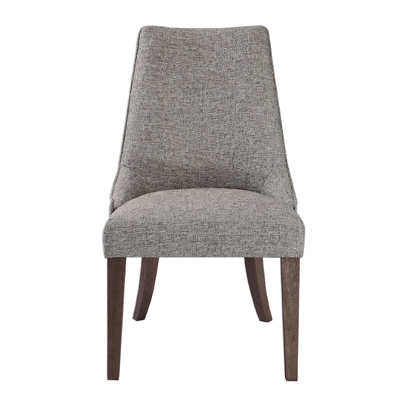 38" Daxton Tailored Backrest Earth Tone Armless Tapered Legschair