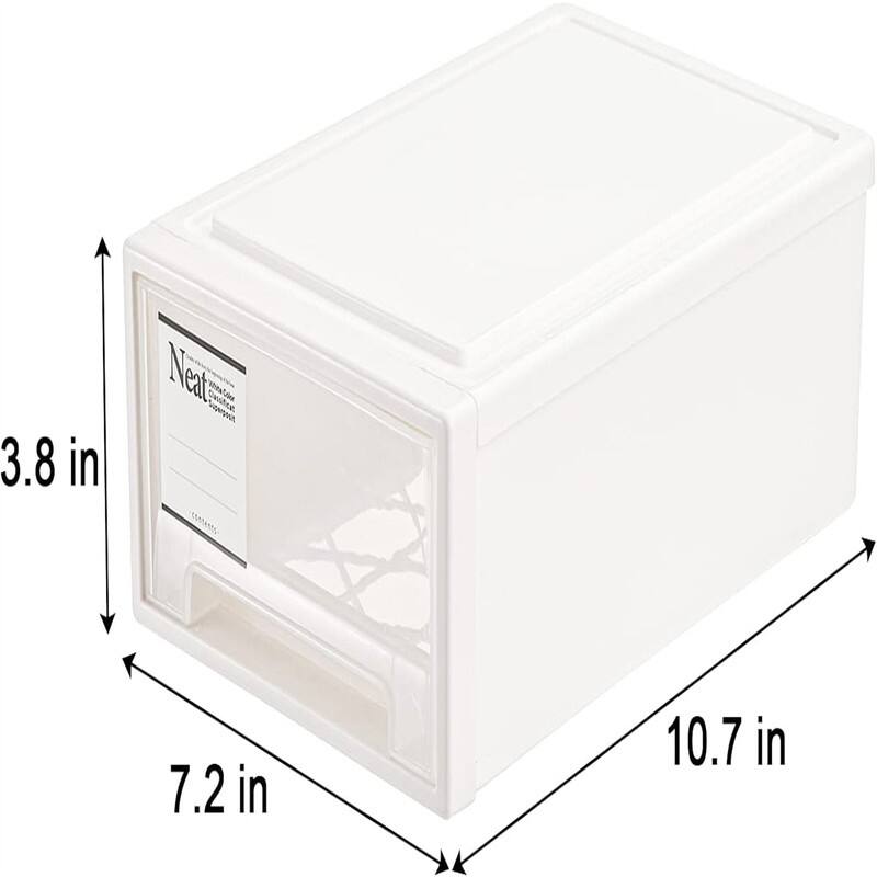 3 Pack Drawer Stackable Storage