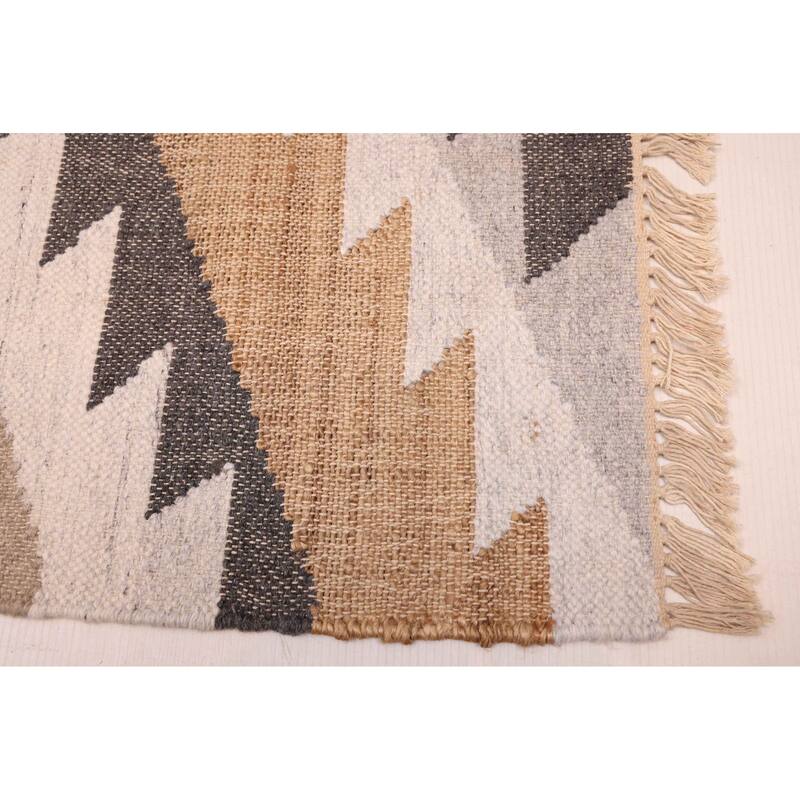 ECARPETGALLERY Flat-Weave Palas Denizli Tan Kilim - 5'4 x 7'6