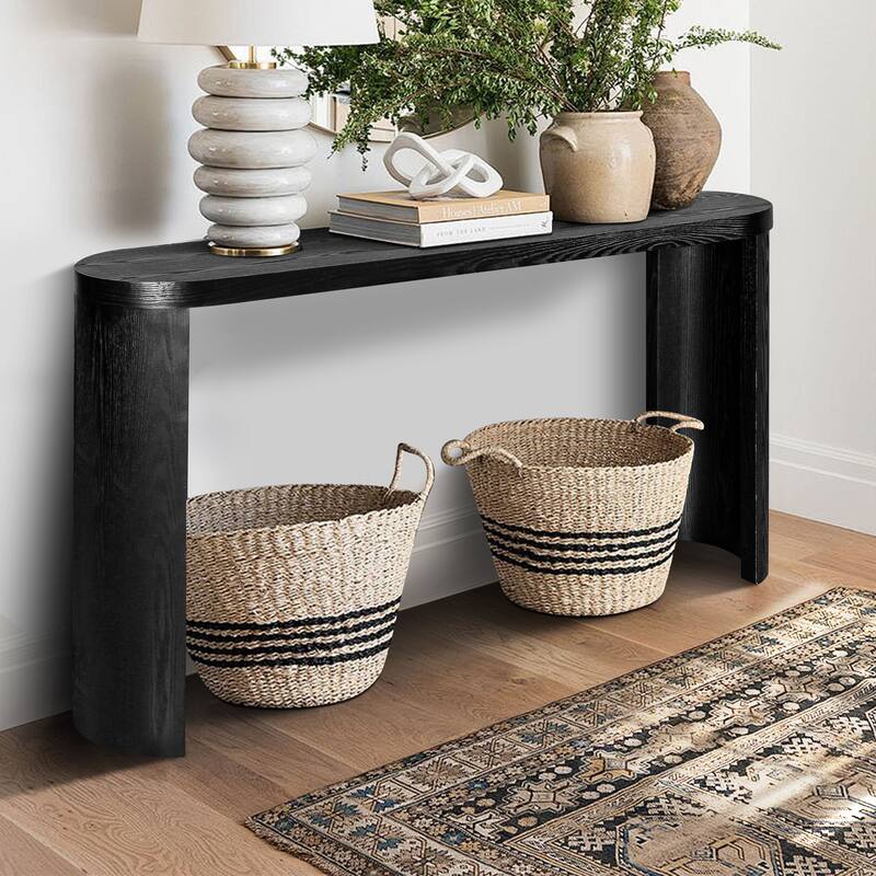 GDFStudio - Avery Modern 60" Console Table with Curved Legs and Versatile Design