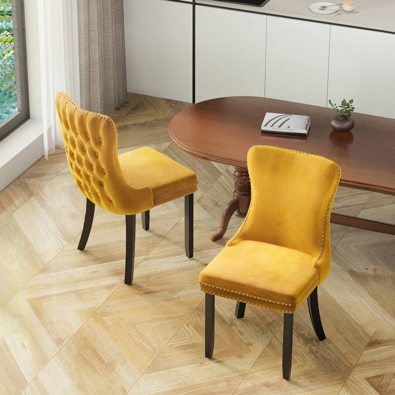Upholstered Wing Back Dining Chair (Set of 4)