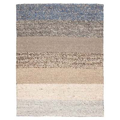 ECARPETGALLERY Braid weave Sienna Multi Color Wool Rug - 5'1 x 7'6