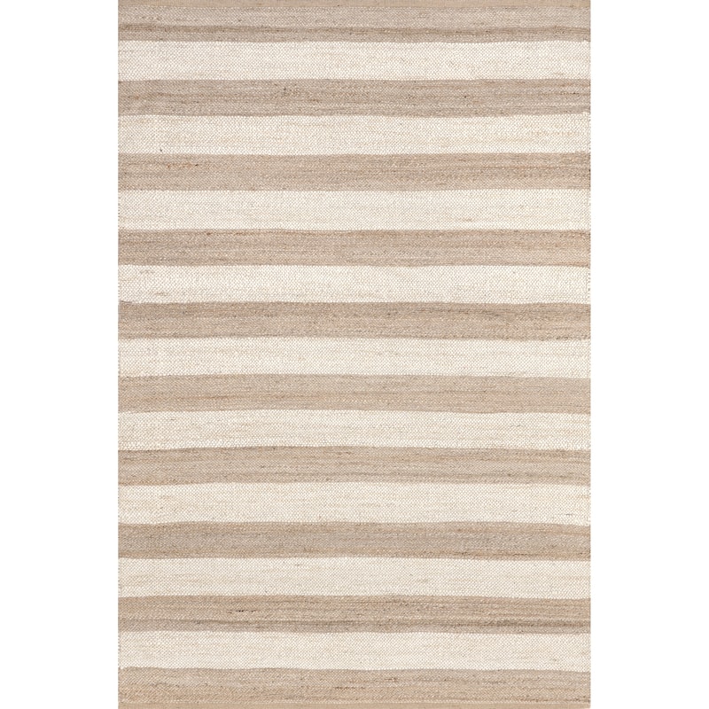 Nuloom Alisia Flatweave Striped Jute Area Rug