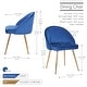 preview thumbnail 5 of 10, Porthos Home Daija Velvet Dining Chairs with Gold Legs