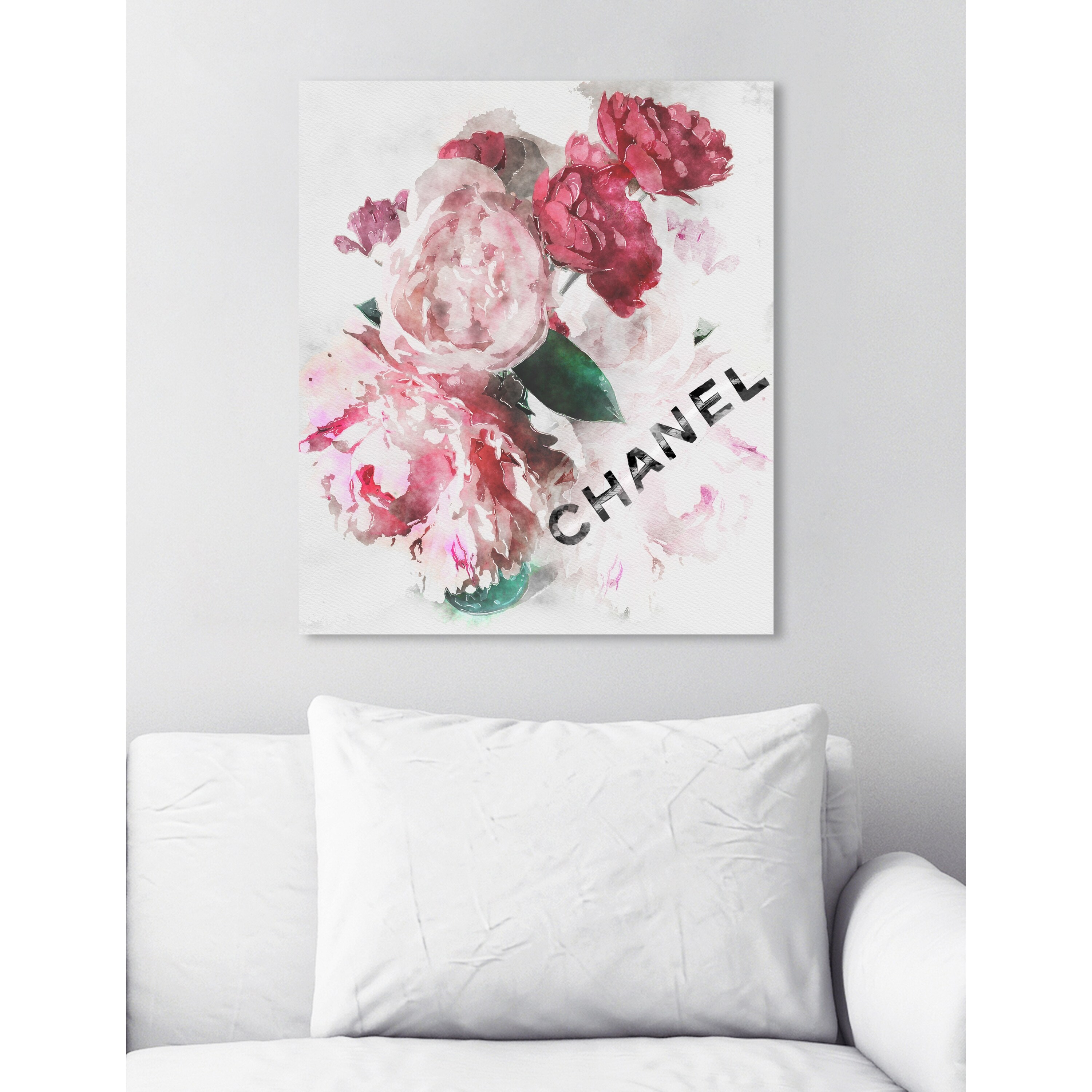 Oliver Gal 'French Peony Vase' Fashion and Glam Wall Art Canvas