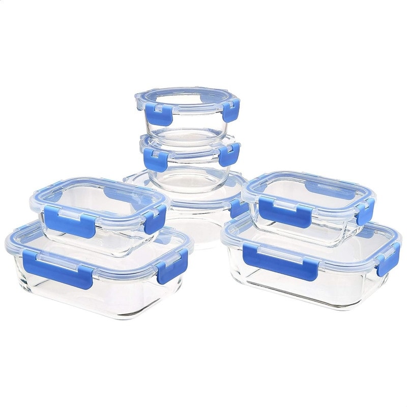 14-Piece Food Storage Glass Container Set