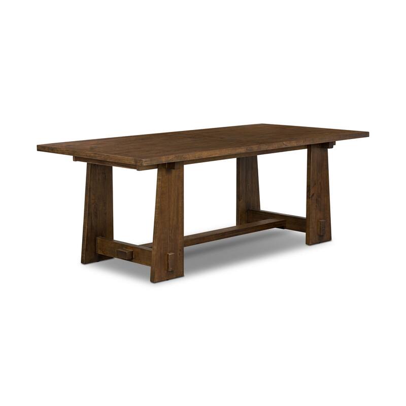Poly & Bark Combe Solid Pine Wood Extension Dining Table (82.5" - 122")