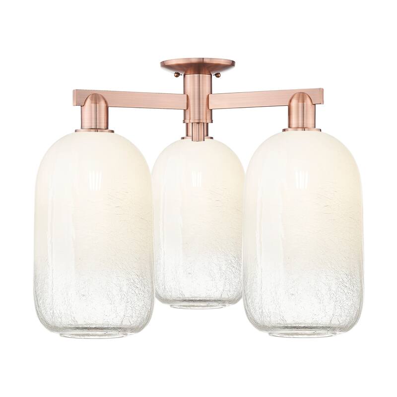 Innovations Lighting Downtown Urban - Brookhaven Cloche - 3 Light 25" Semi-Flush Mount