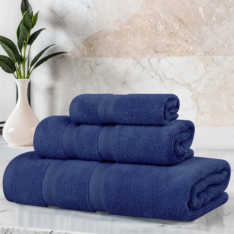 Superior Smart Dry Zero Twist Cotton 3-Piece Assorted Towel Set
