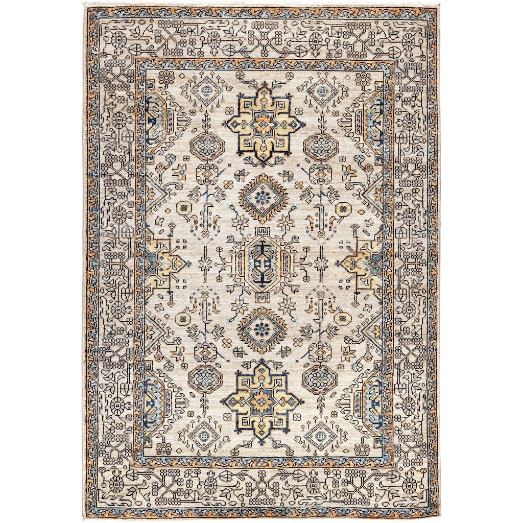 Serapi One-of-a-Kind Hand-Knotted Area Rug - Gray - 4' 0" x 5' 9"