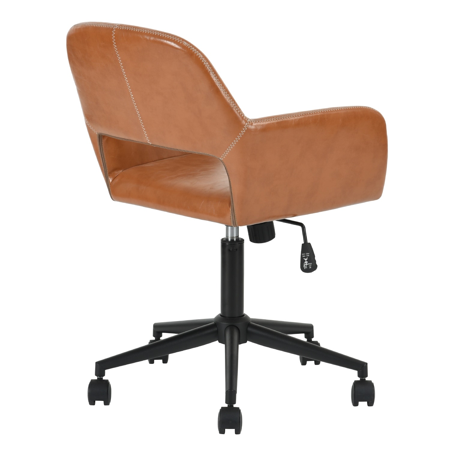 Porch Den Sabrina Velvet Home Office Swivel Chairs in Grey As