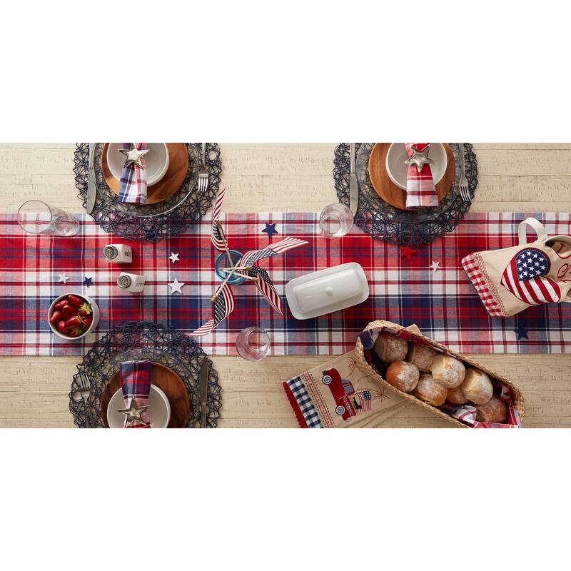 DII Americana Plaid Table Runner