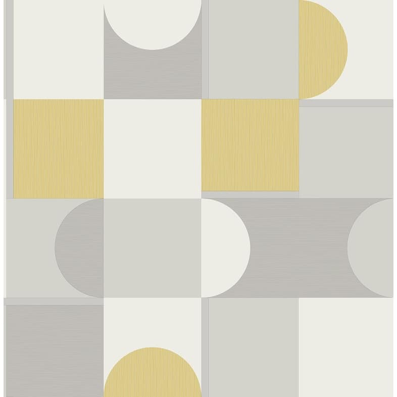 Fine Decor Marino Mustard Geometric Wallpaper